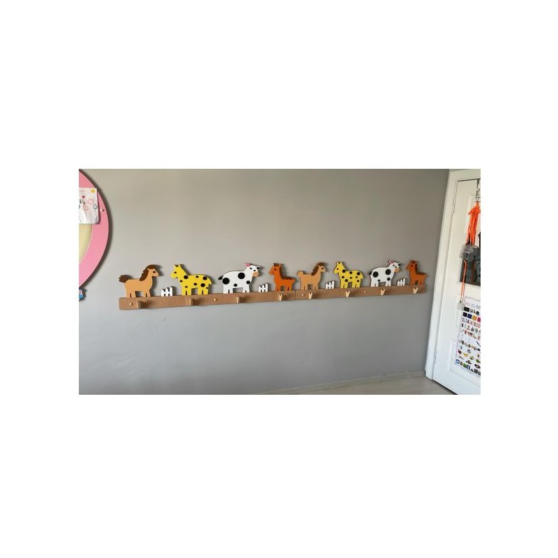 copy of Ahşap Hayvan Figüelü Askılık