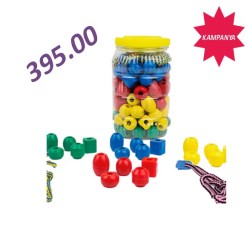 İpe Boncuk Dizme ( Plastik )