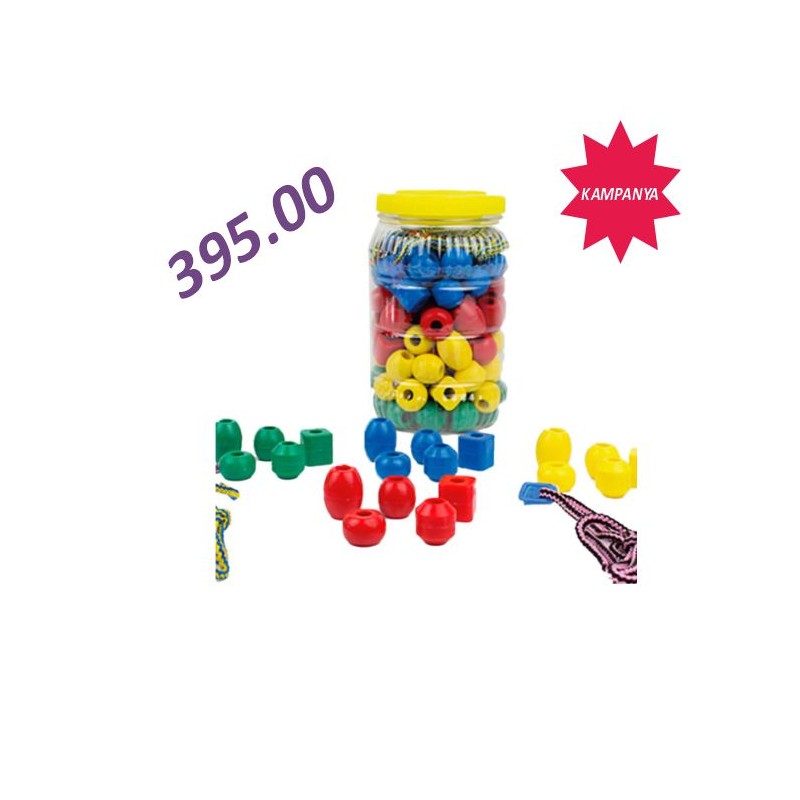 İpe Boncuk Dizme ( Plastik )