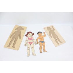 Kız ve Erkek Vücut Puzzle