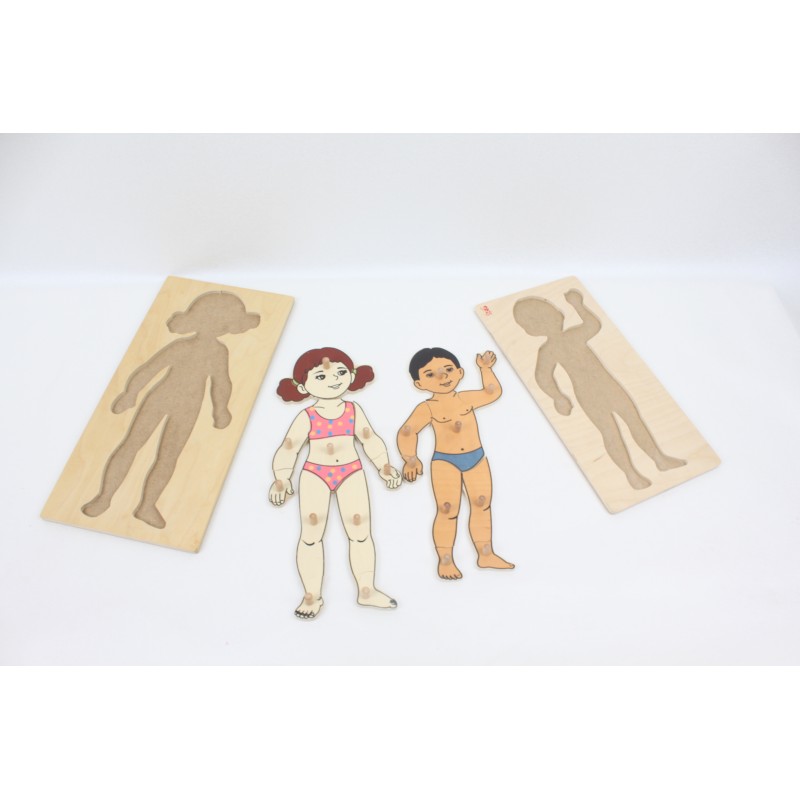 Kız ve Erkek Vücut Puzzle